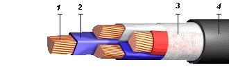 ВВГ-ХЛ 3х6+1х4  (ож)